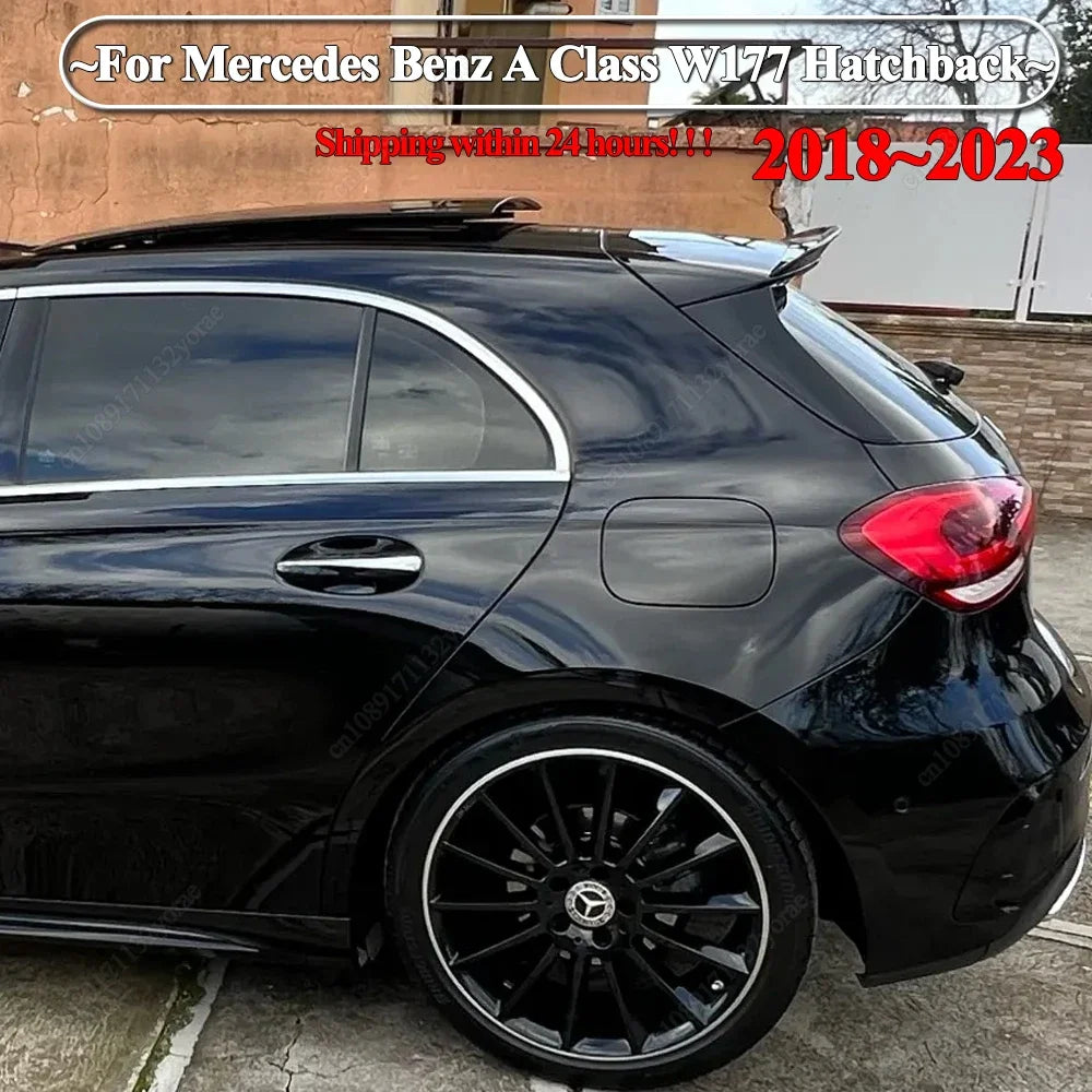 For Mercedes Benz A Class W177 A180 A200 A220 A35 AMG Hatchback 2018-2023 Rear Roof Trunk Spoiler Wing Tail Wing Bodykits Tuning