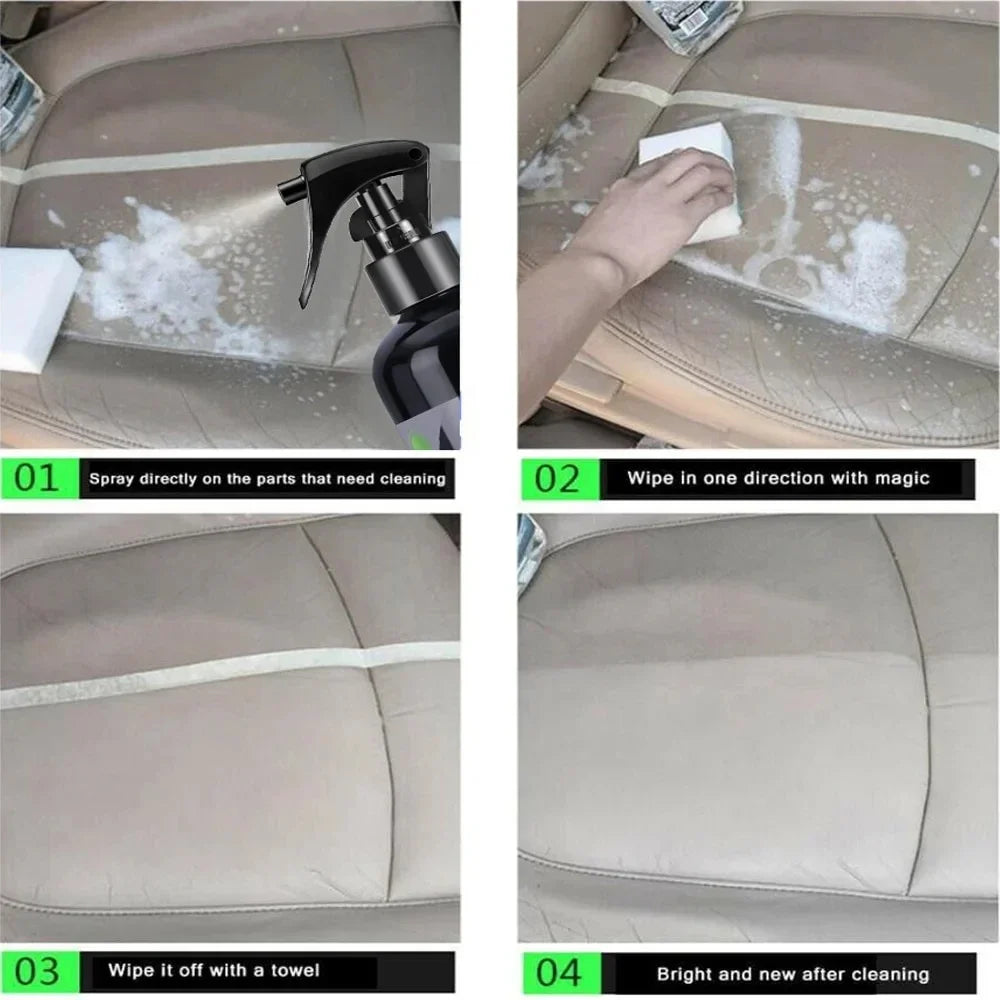 Car Interior Leather Multi-Purpose Foam Cleaner Rust Remover Cleaning Car Seat Car Interior Accessories Home Foam Spray