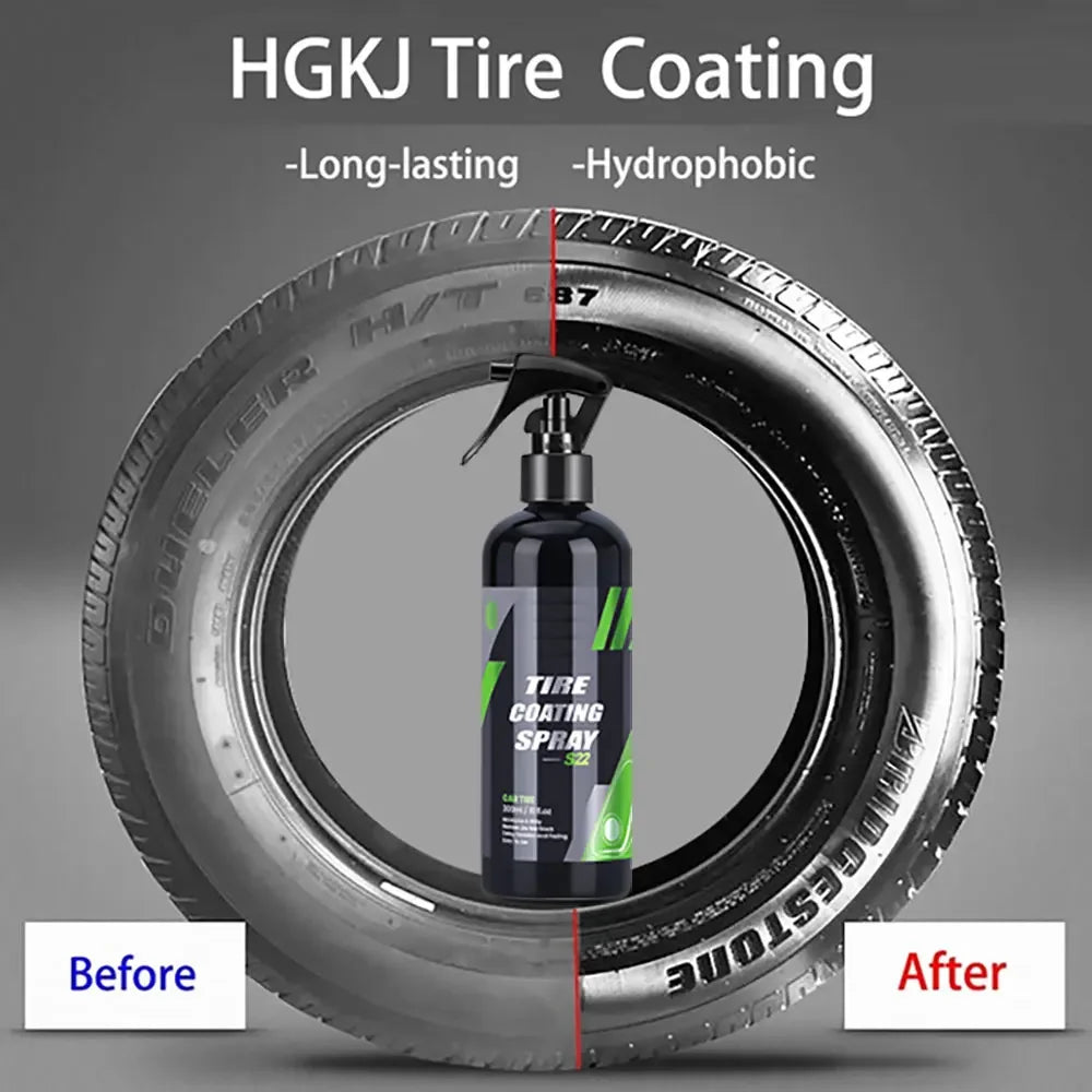 Black Car Tire Ceramic Coating Spray