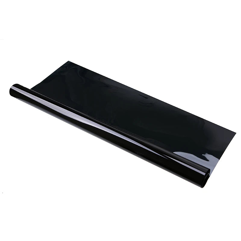 50x300/600cm Car Window Glass Tint Film Solar Sun UV Protection Sticker VLT 1%-50% Black Universal For Auto Truck Home Office