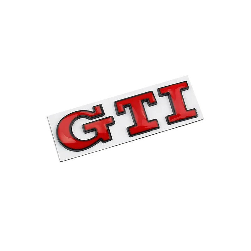 GTI Logo Car Fender Trunk Emblem Stickers Accessories For Volkswagen R-Line R Polo Golf T5  Passat Magotan CC Santana Bora Jetta