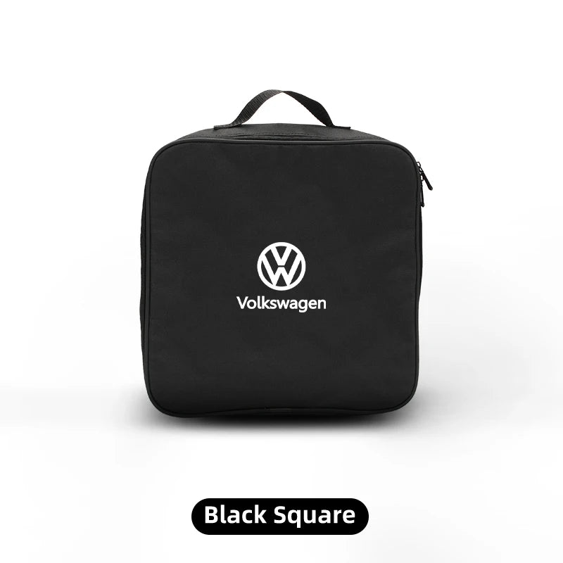 EV Car Charging Cable Storage Box Charger Cables Carry Bag Trunk Organizer For Volkswagen VW Scirocco Jetta Golf Passat Tiguan