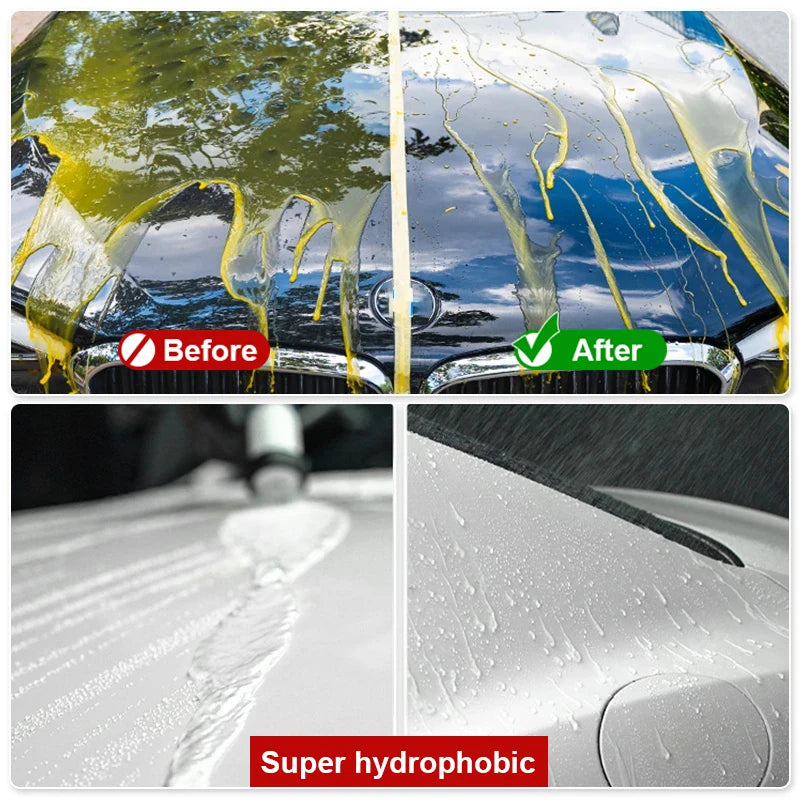 3 In 1 Car Ceramic Spray Coating Wax Liquid Coatin Nano Crystal Hydrophobic Layer Polishing Paint