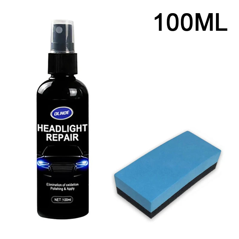 Car Headlight Polishing Agent Scratch Remover Repair Fluid Headlight Renewal Polish And Maintenance Liquid Kit Auto Accessories