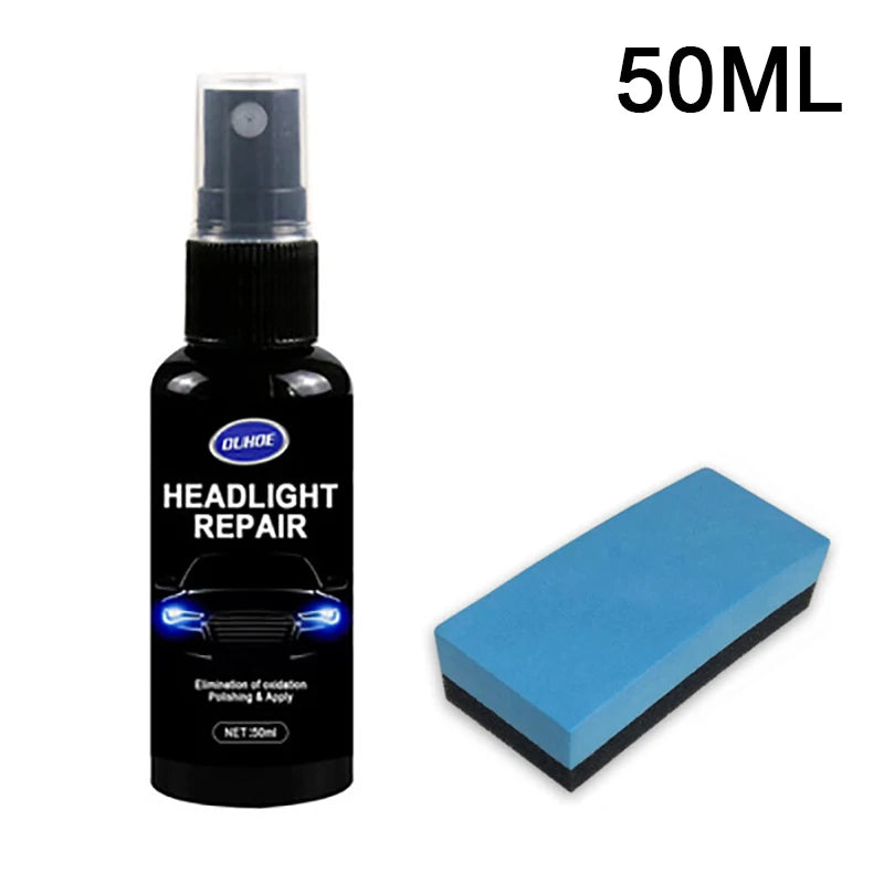 Car Headlight Polishing Agent Scratch Remover Repair Fluid Headlight Renewal Polish And Maintenance Liquid Kit Auto Accessories